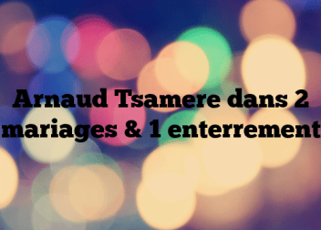 Arnaud Tsamere dans 2 mariages & 1 enterrement